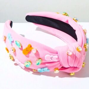 Pink Embellished Headband Peeps bunny style perfect for Easter!